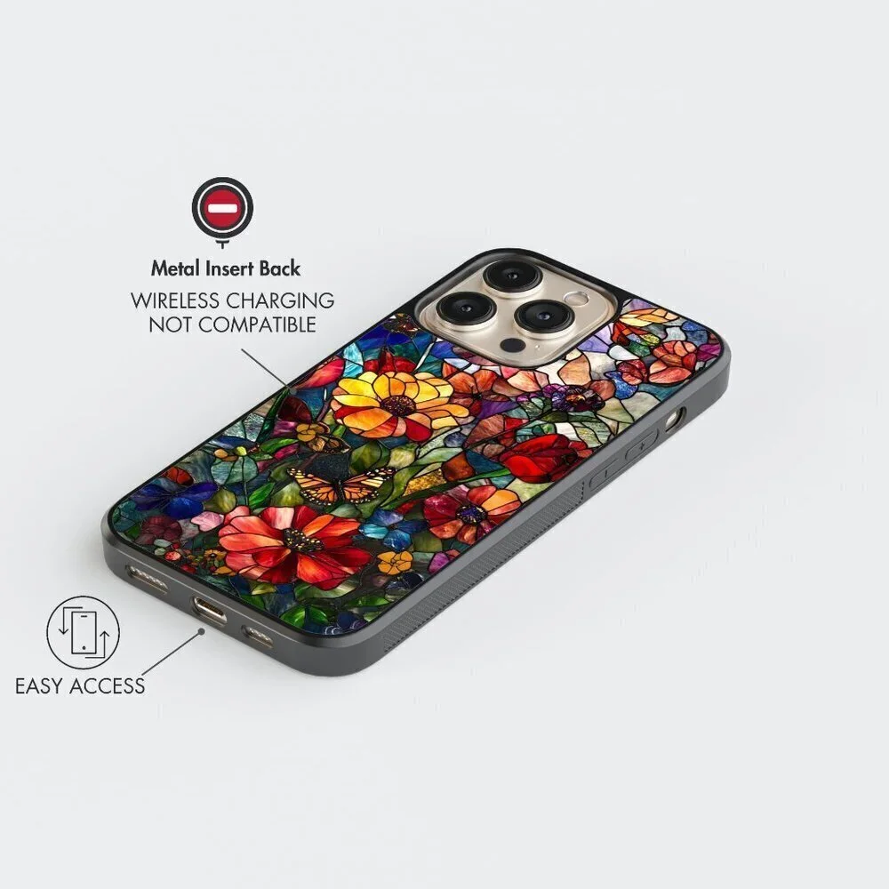 Floral Phone Cover – iPhone 16, 15 Pro, 14, Galaxy S25, S24, S24 Ultra, Pixel 9